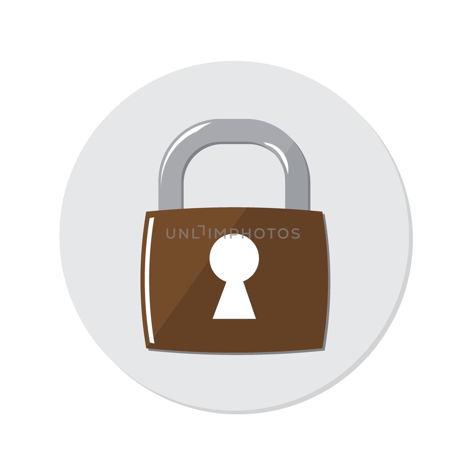 Vector  icon closed padlock