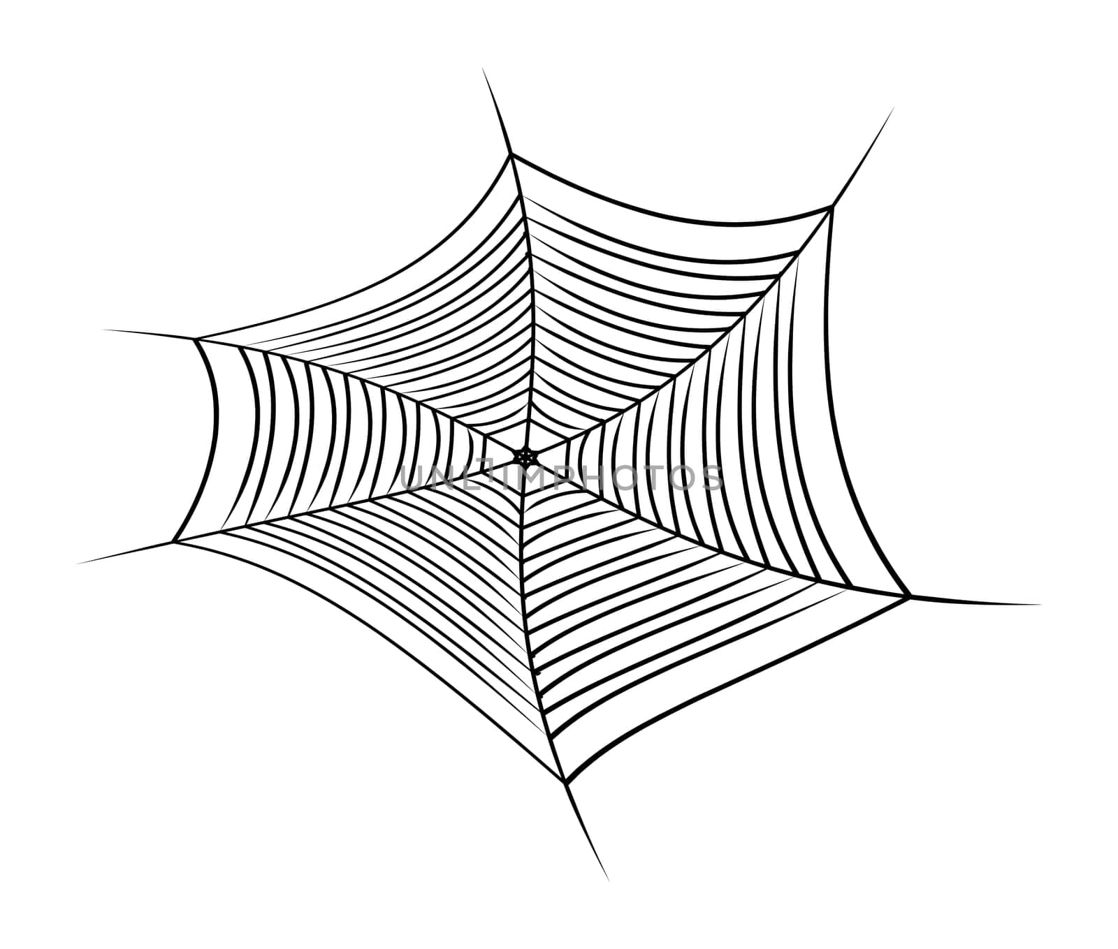 Halloween spider web, cobweb symbol, icon. vector illustration isolated on white background.