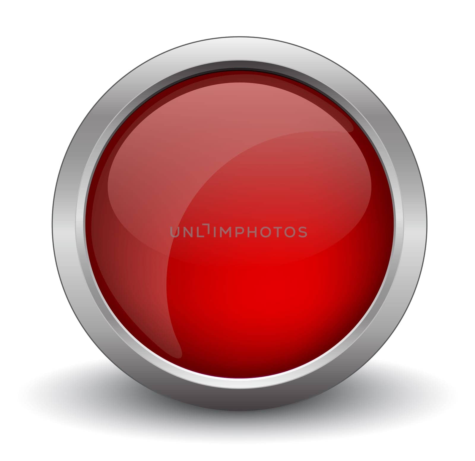 Red glossy web button, beautiful Internet button