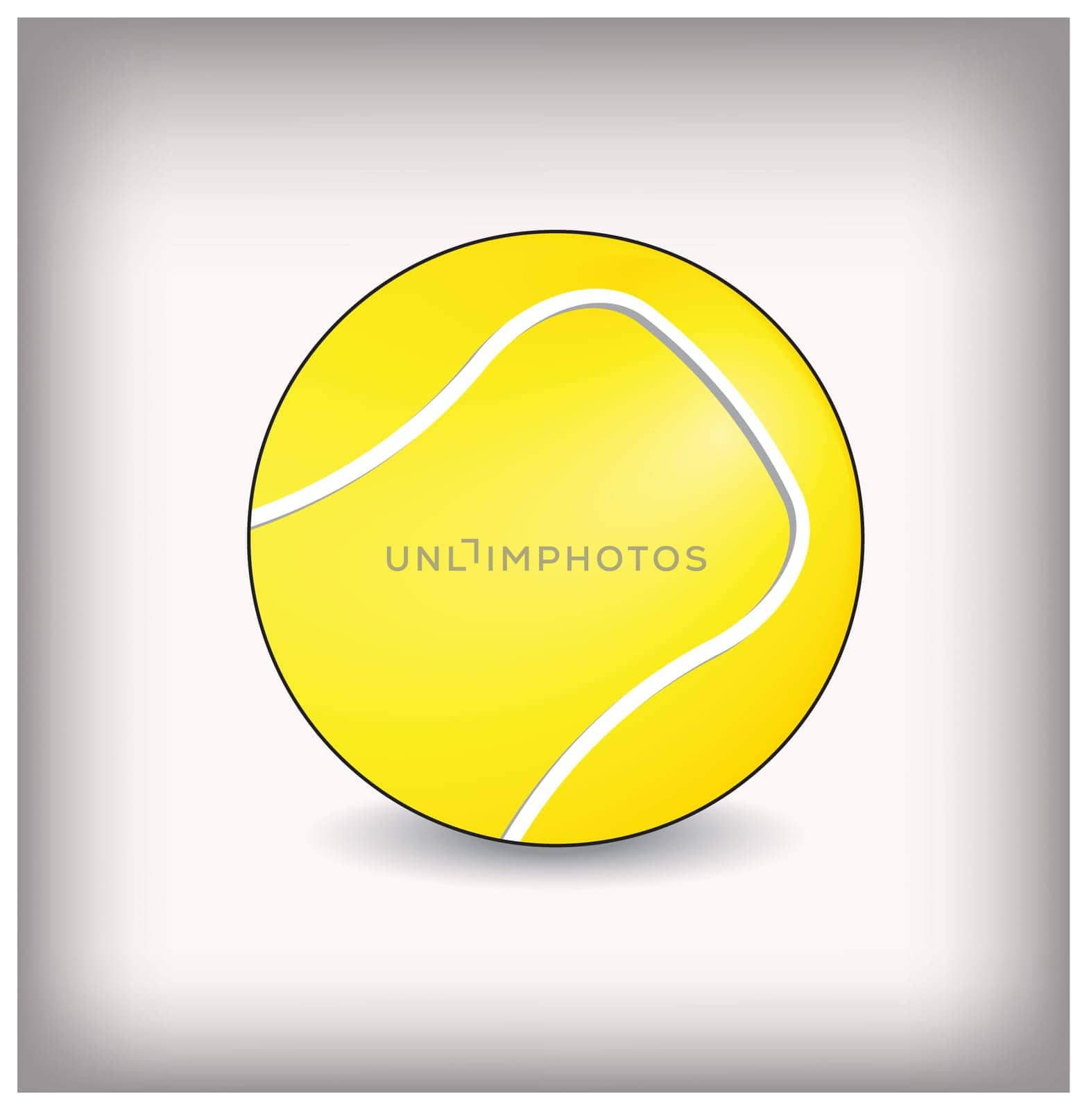Tennis ball vector illustration