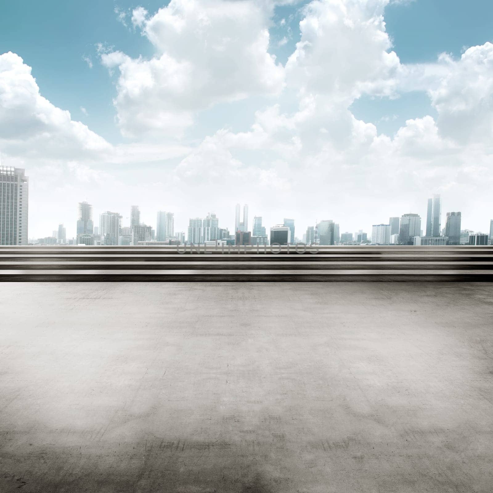 Jakarta city background square. You can put your design here