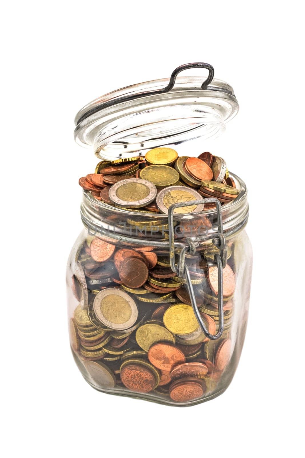 Save coins in mason jars,emergency pennies for bad times