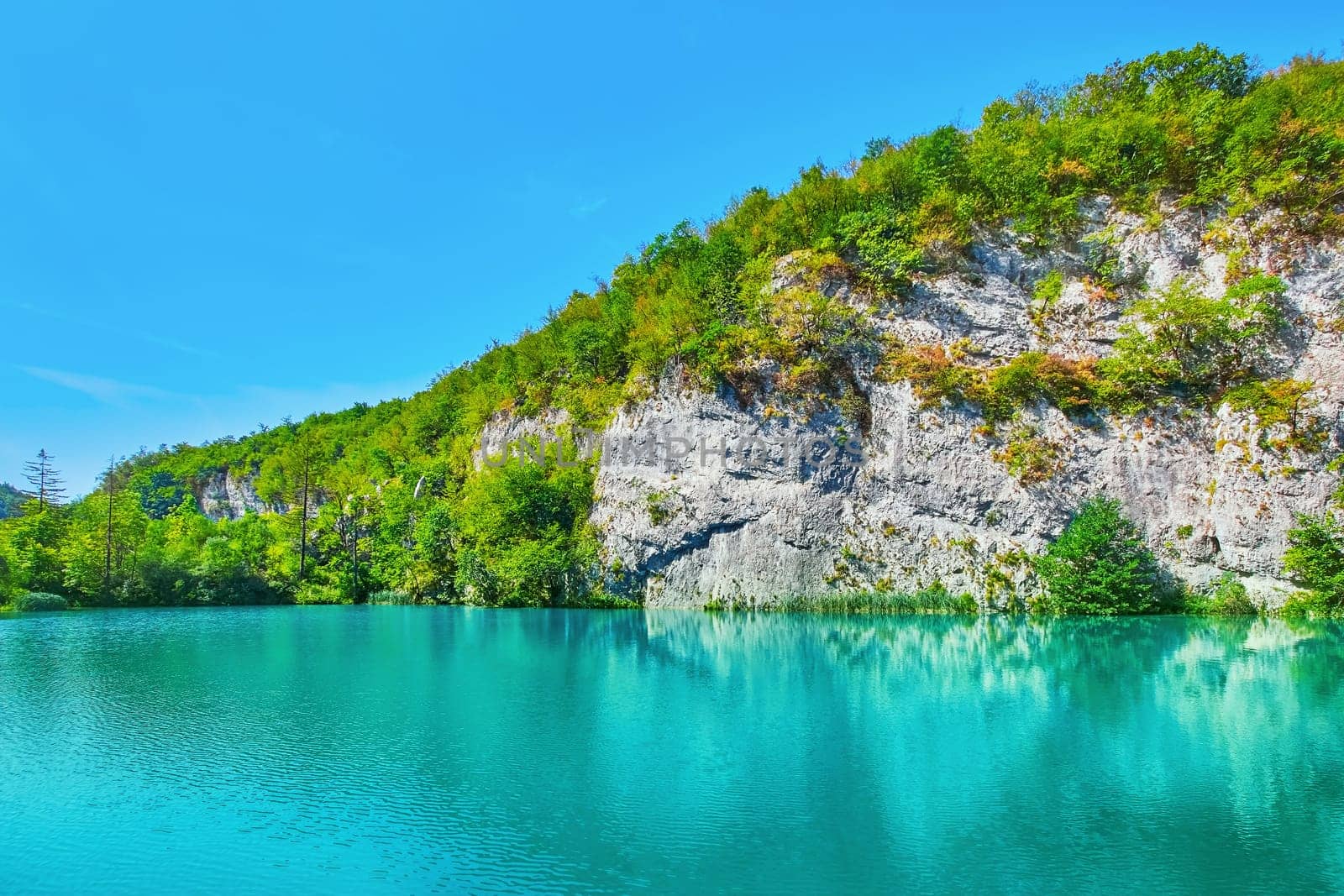 Lakes in the Plitvice National Park, Croatia