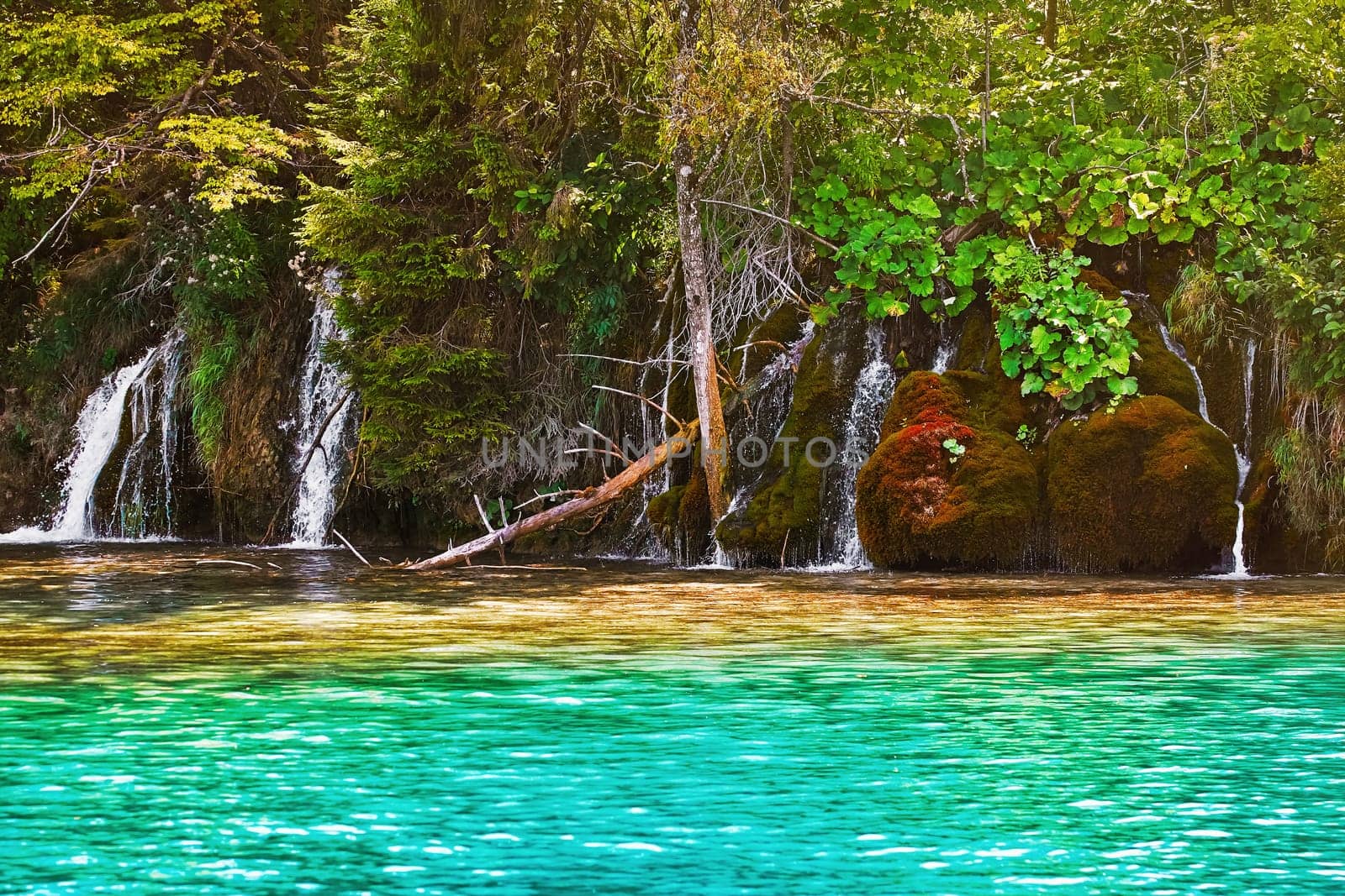 Waterfalls in Plitvice Lakes National Park, Croatia