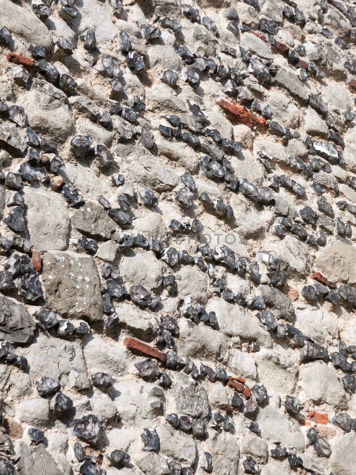 stone brick wall pattern texture of church  England  Essex
