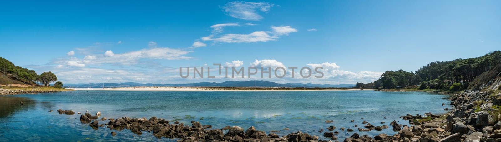 ISLAS CIES, SPAIN - CIRCA SEPTEMBER 2017: Natural aquarium at Cies islands, Spain included in the Atlantic Islands of Galicia National Park.