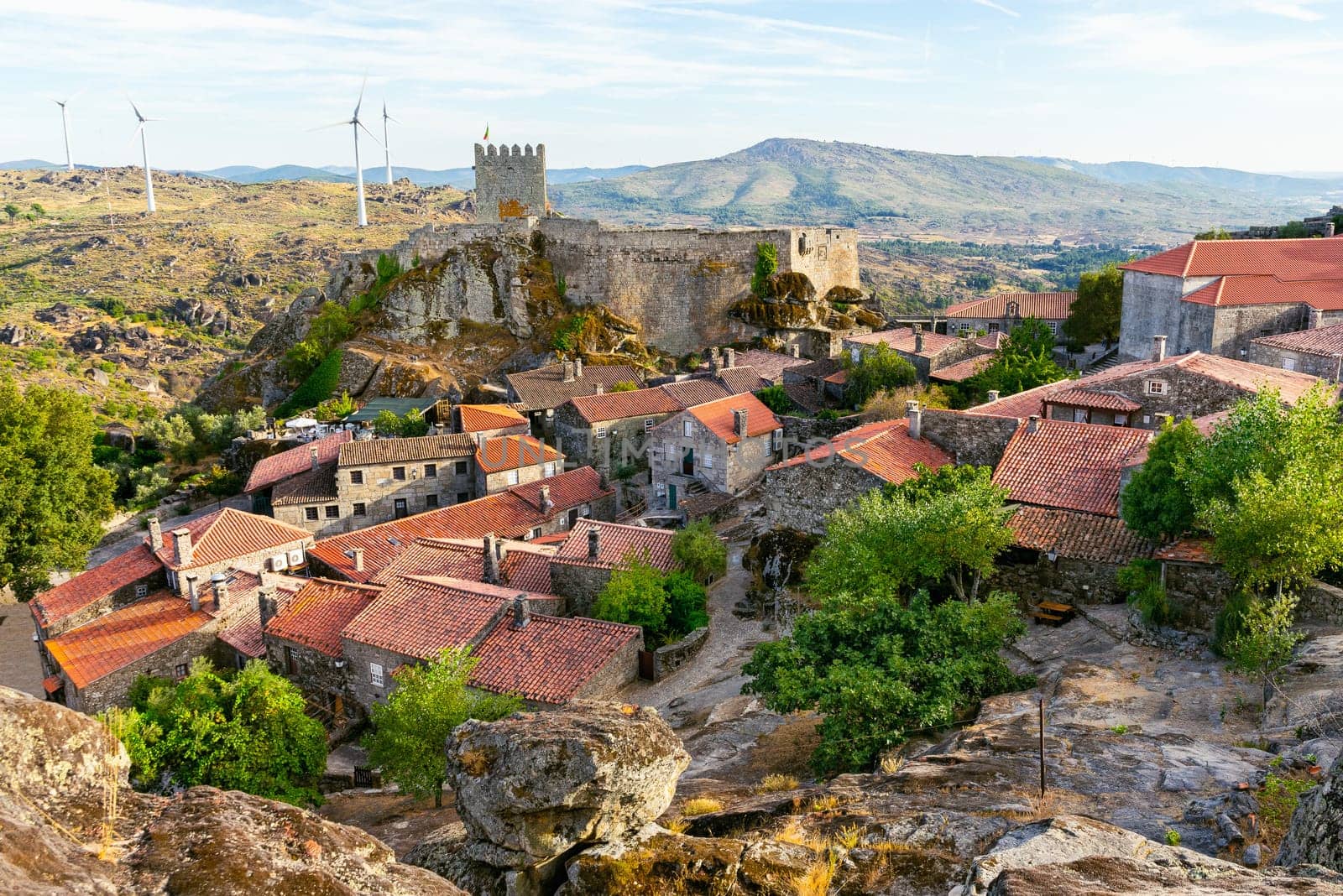 View to Medieval Village of Sortelha, Portugal.