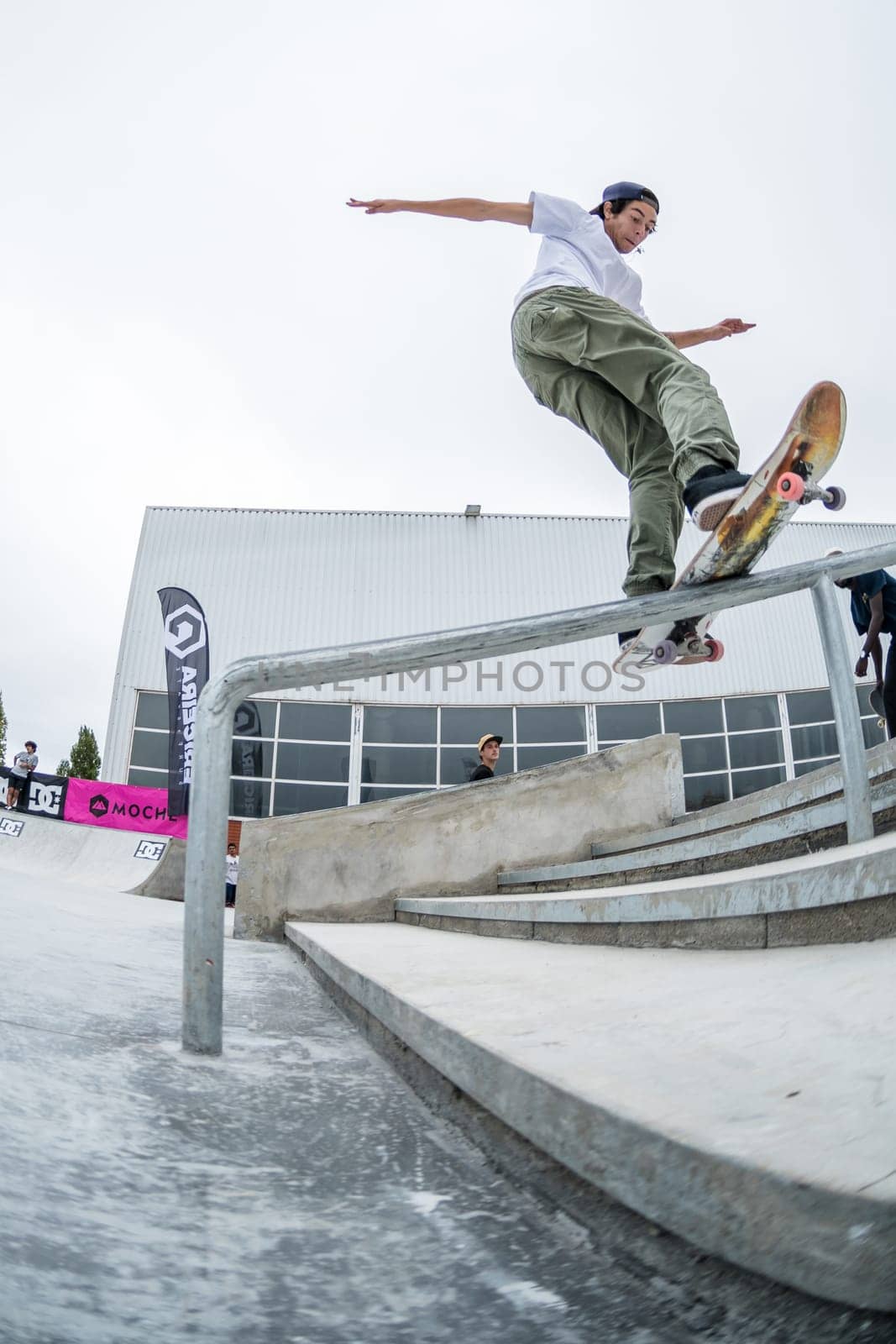 MAIA, PORTUGAL - SEPTEMBER 24, 2017: Tiago Lopes during the 4th Stage DC Skate Challenge by Moche.