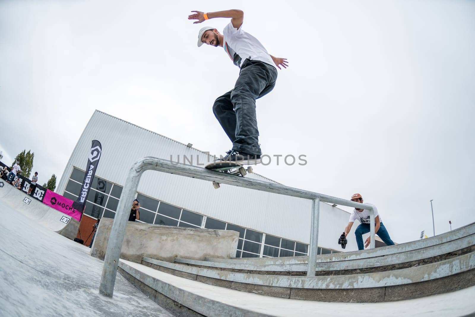 MAIA, PORTUGAL - SEPTEMBER 24, 2017: Unidentified skater during the 4th Stage DC Skate Challenge by Moche.