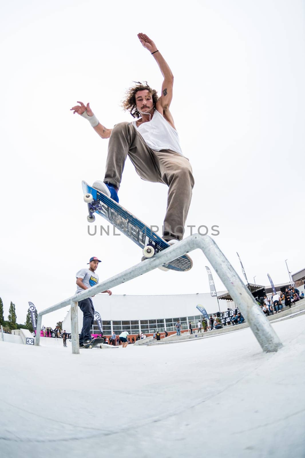 MAIA, PORTUGAL - SEPTEMBER 24, 2017: Pedro Fangueiro during the 4th Stage DC Skate Challenge by Moche.