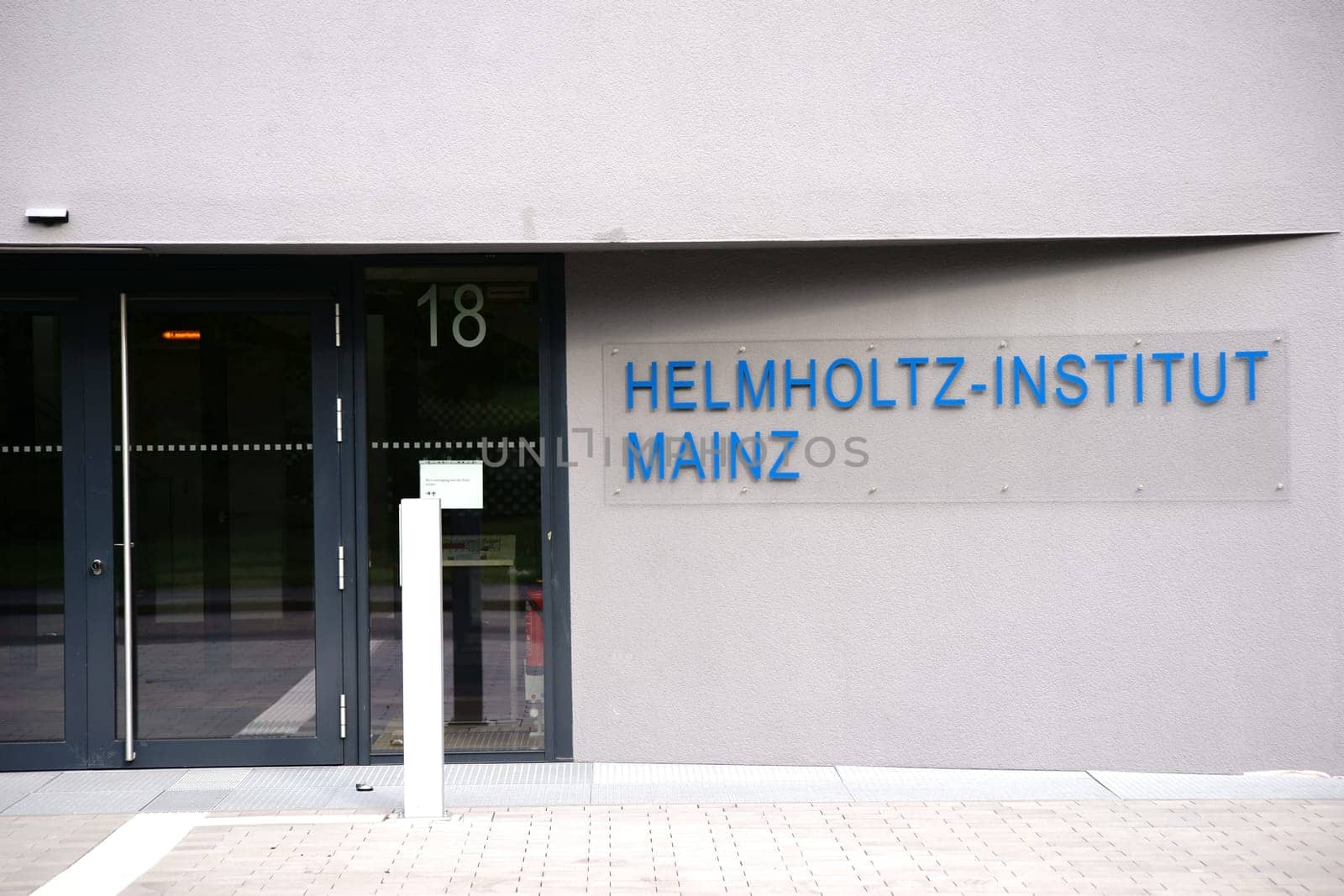 Mainz,Germany - October 24,2017: The newly established Hemholtz Institute for on the grounds of Johannes Gutenberg University on October 24,2017 in Mainz.
