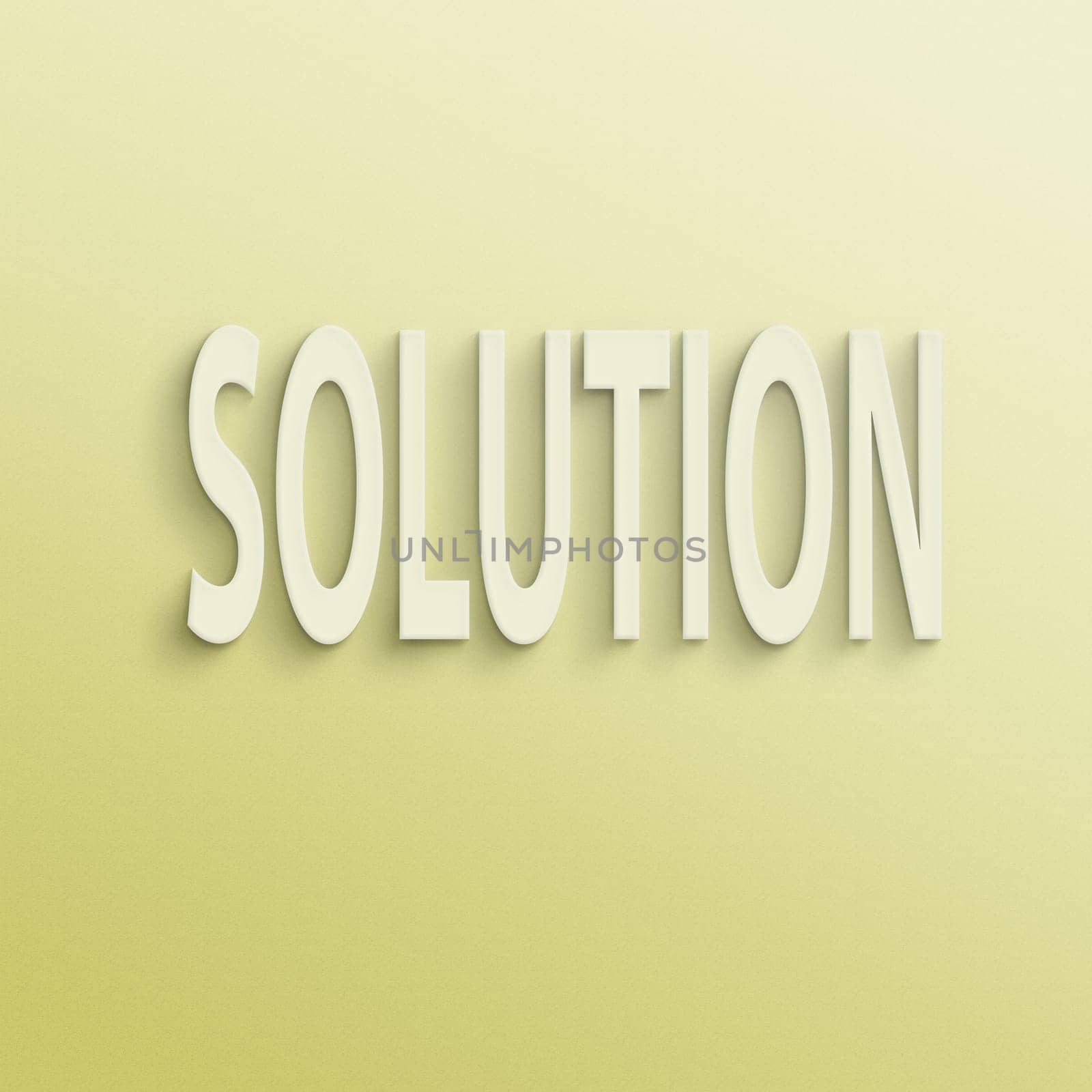 text on the wall or paper, solution