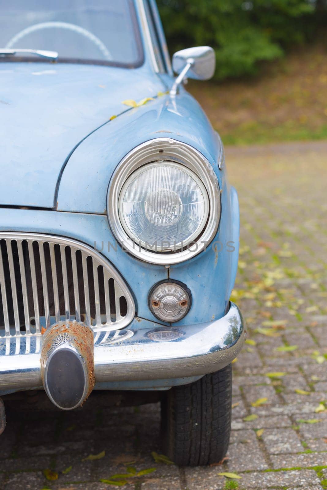 THORN, NETHERLANDS - NOVEMBER 6, 2016: Rear view of a rare Simca Aronde Etoile from 1961. It is a model produced by the French car manufacturer Simca between 1951 and 1964