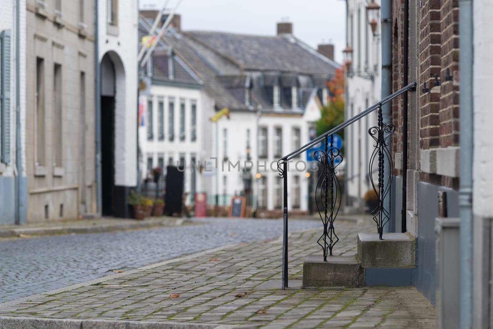 historic city of Thorn in the netherlands, known for its white houses