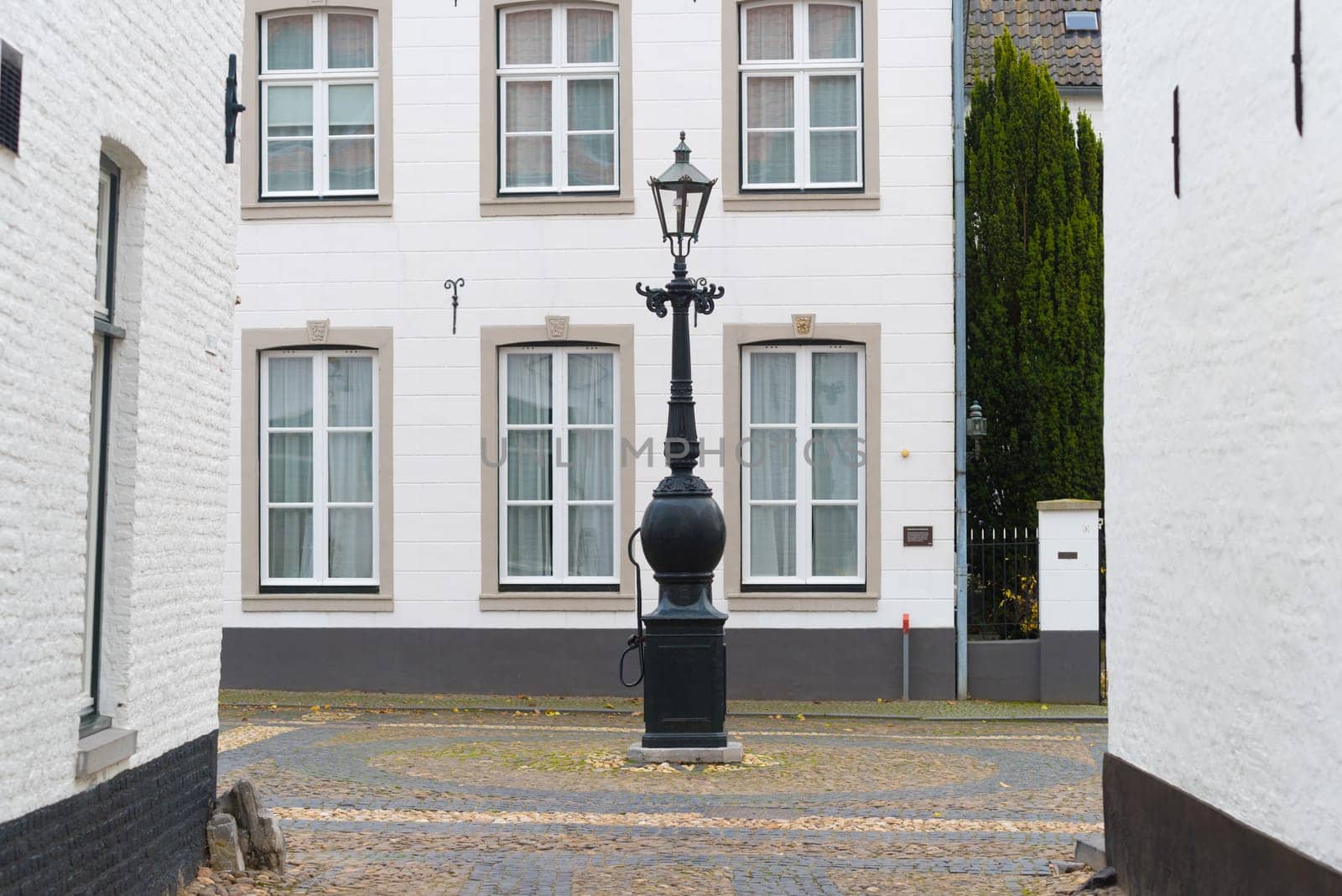 historic city of Thorn in the netherlands, known for its white houses