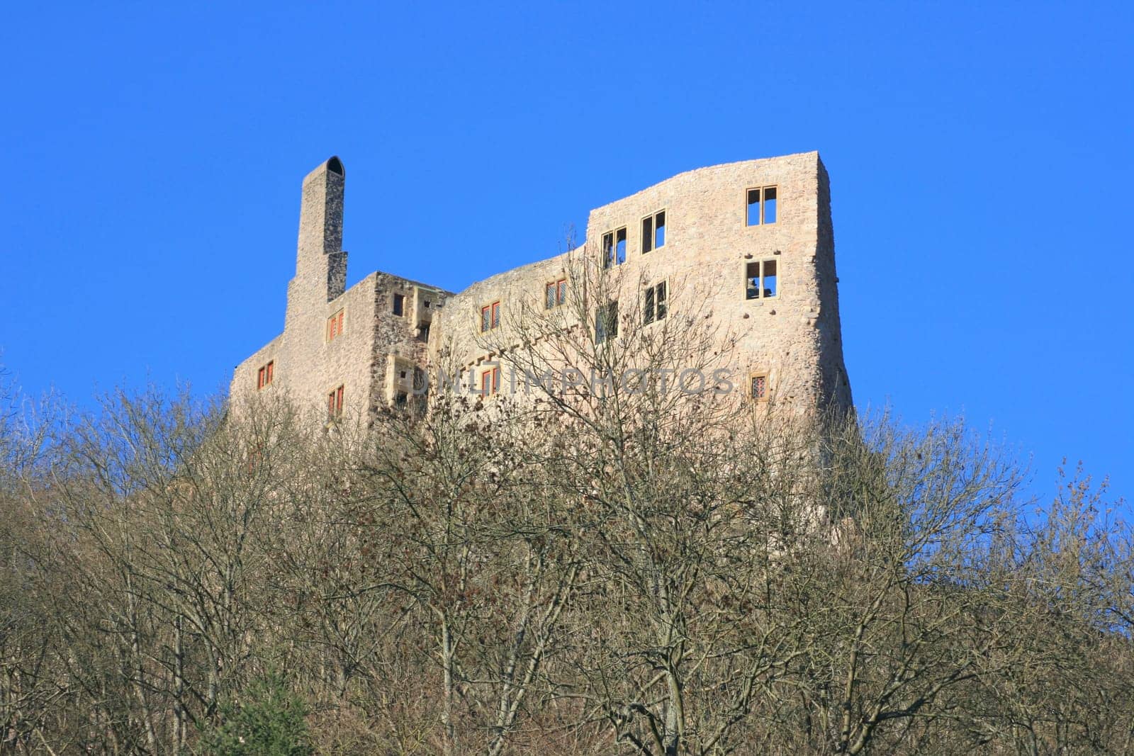 Ruins of the old castle in Idar Oberstein,Germany