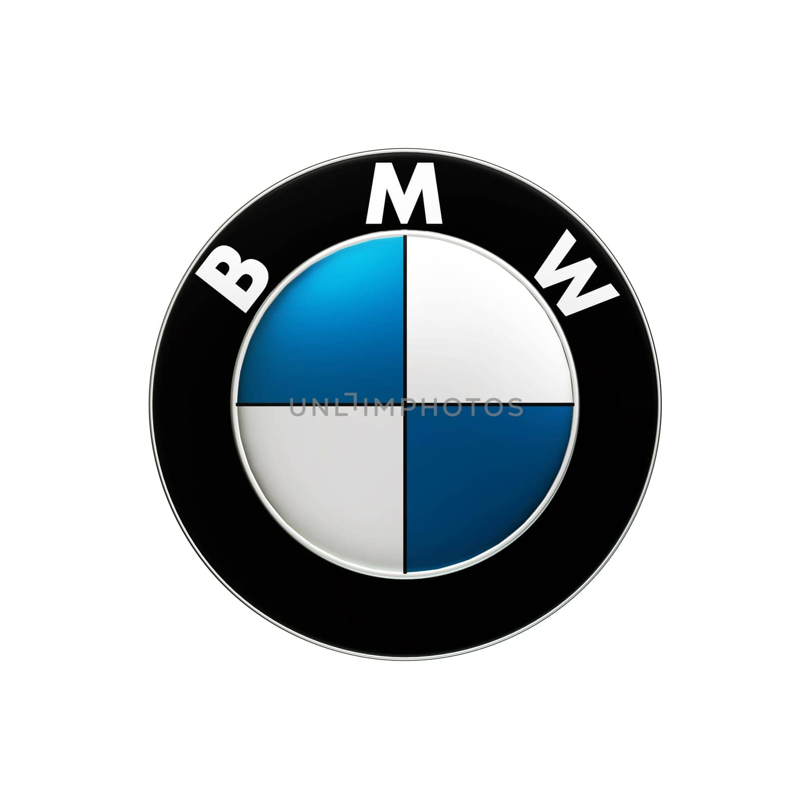 Taipei, Taiwan - Oct 3, 2017 : 3d rendering BMW logo, BMW is a German automobile manufacturer