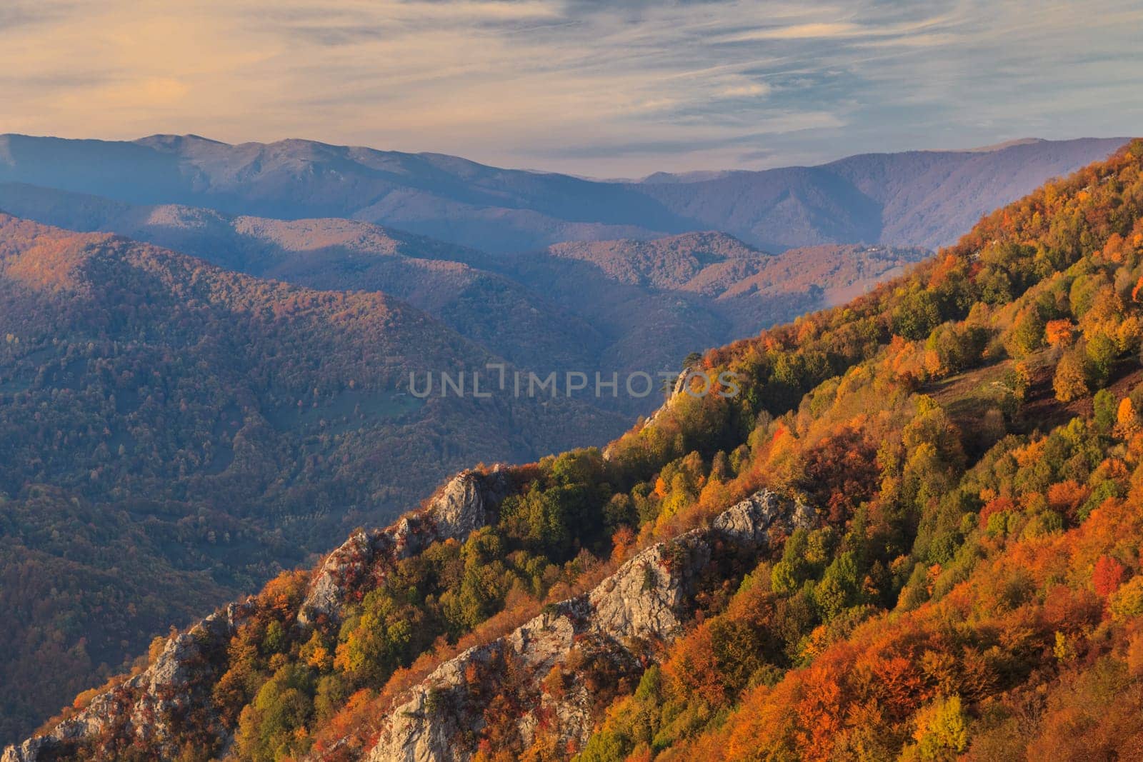 mountain landscape in The Mehedinti Mountains Romania
