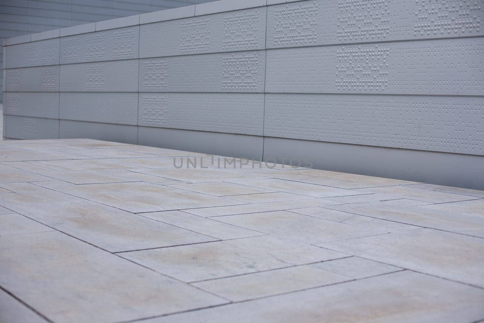 Oslo, Norway - June 06, 2017 : Concrete background universal monolithic wall outdoor front building construction