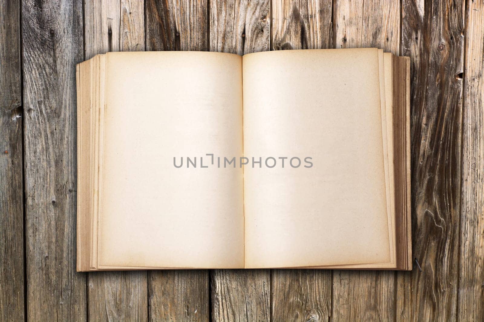 Old Antique Book on wooden table