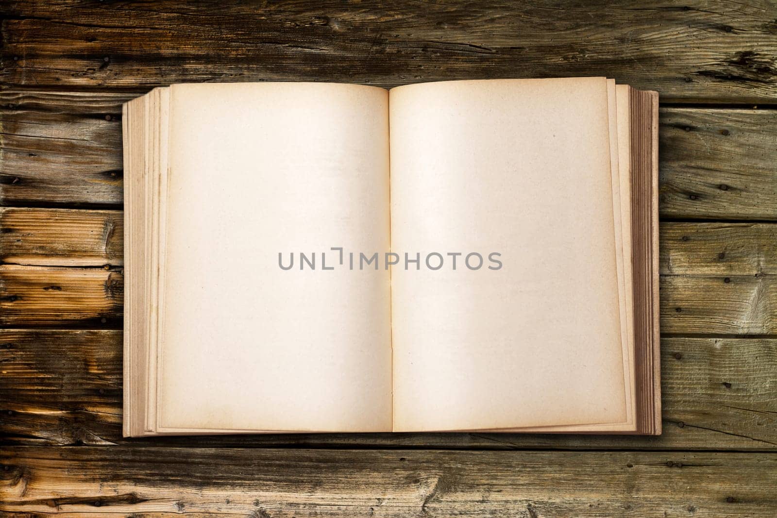 Old Antique Book on wooden table