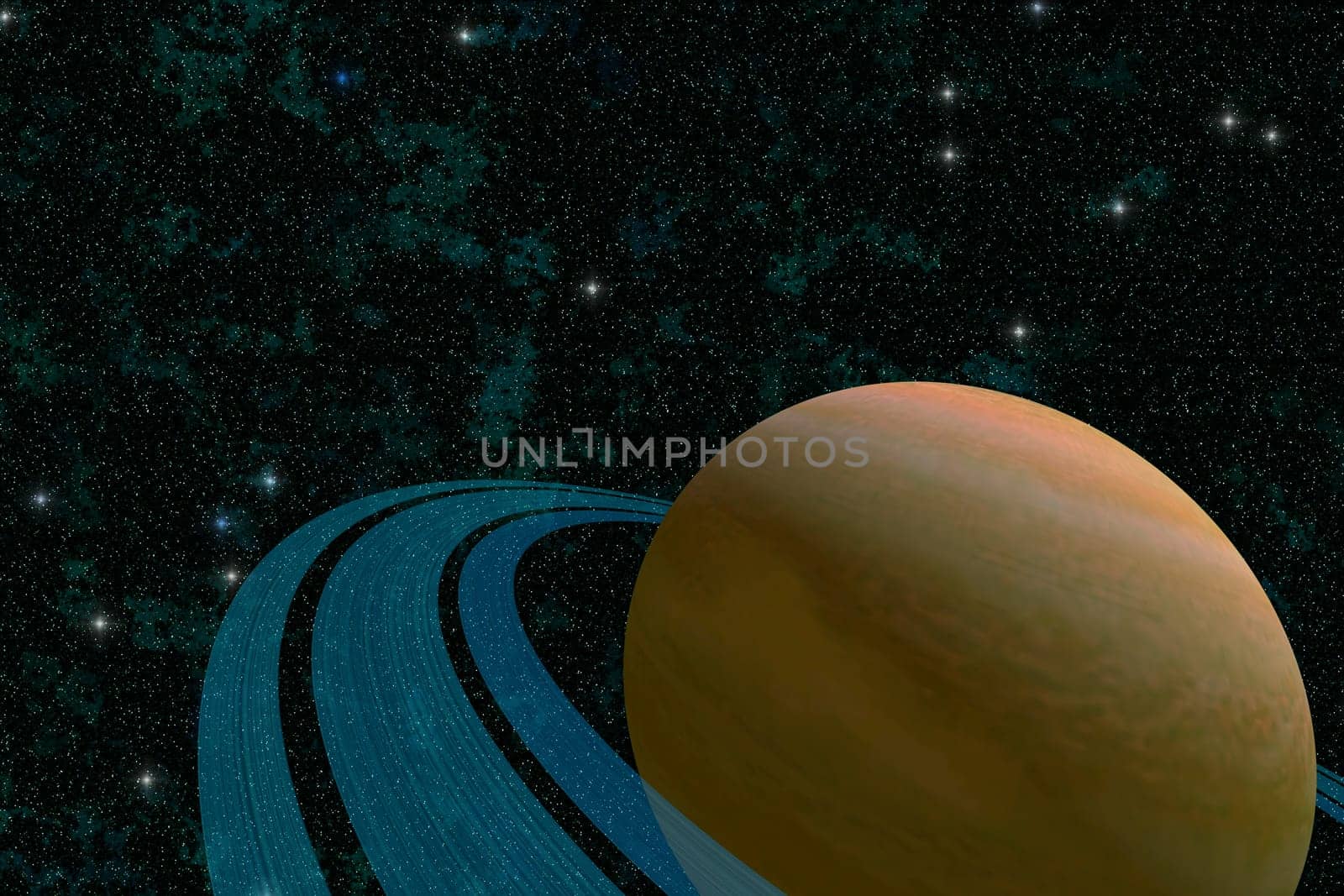 Saturn is one of the planets in our Solar System and has planetary rings and several moons.