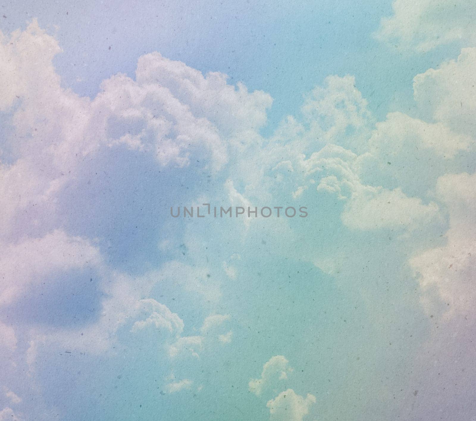 colorful cloud and sky abstract background with paper texture effect