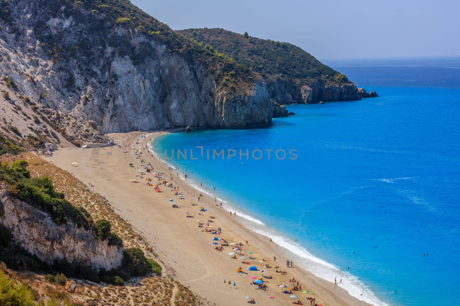 Milos beach near the Agios Nikitas village on Lefkada, Greece