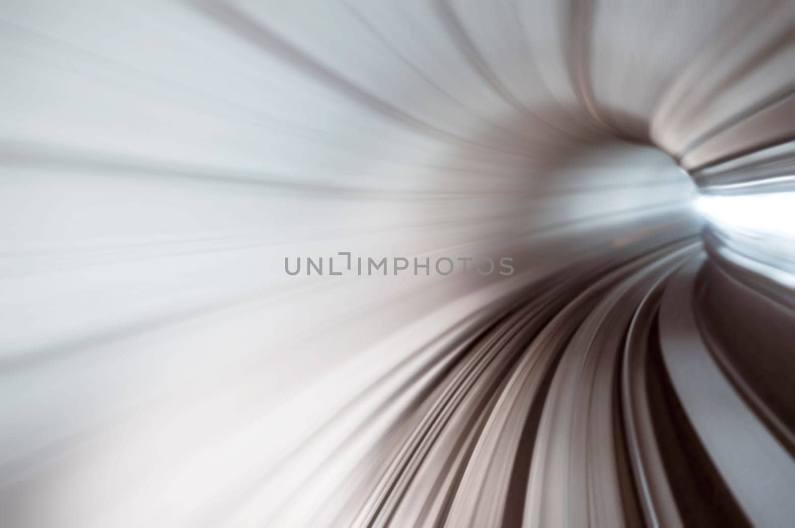Abstract train tunnel view in high speed.