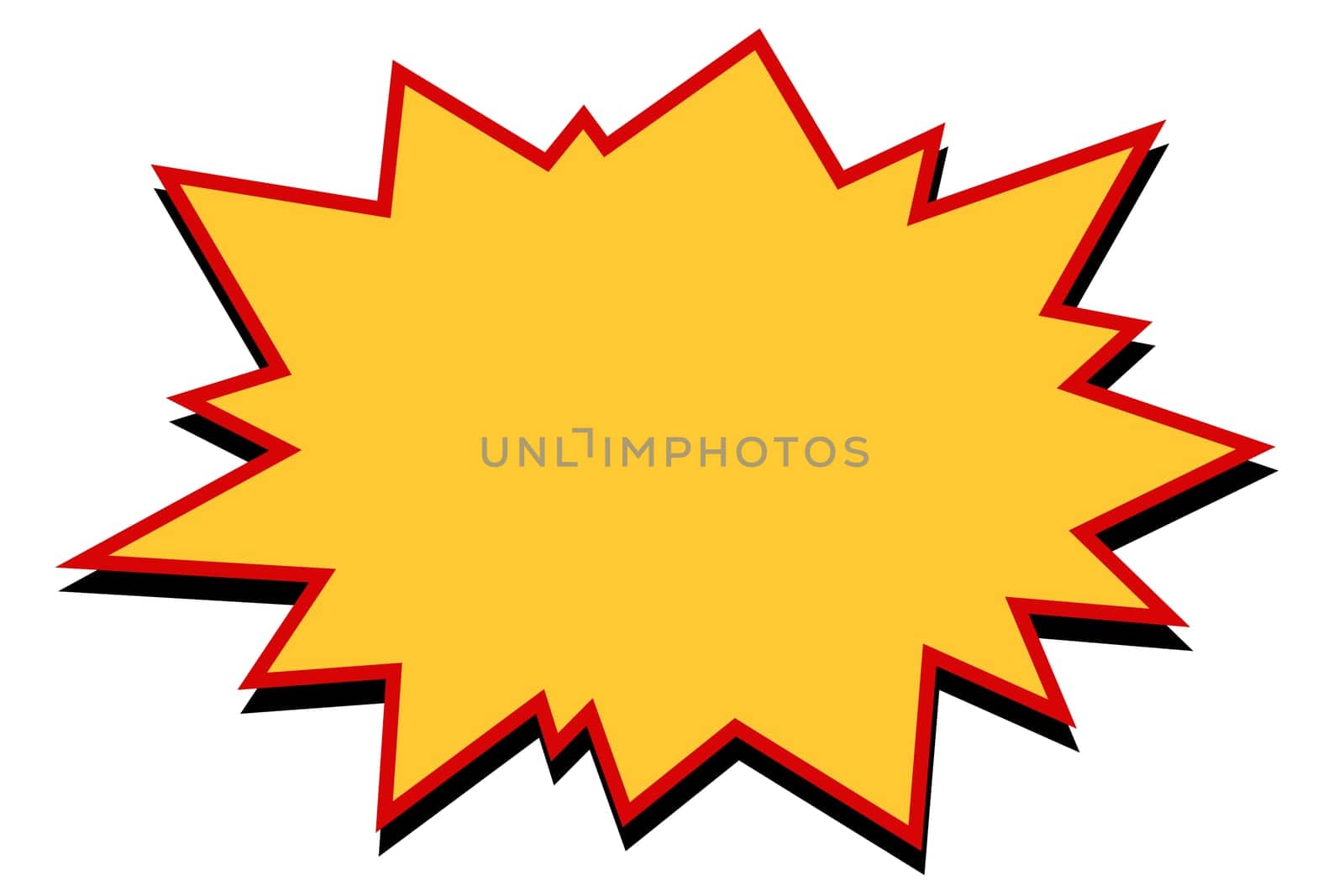 comic yellow burst. Pop art retro vector Illustrator