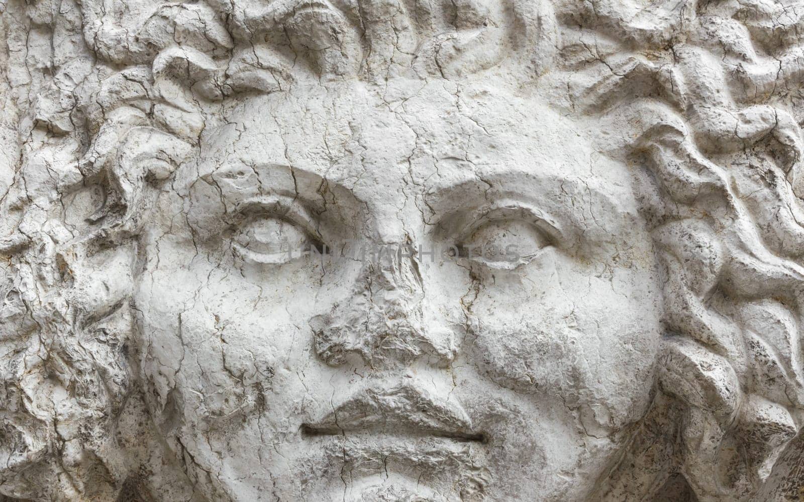 Mask of Medusa in Corso Porta Borsari in Verona, Italy.