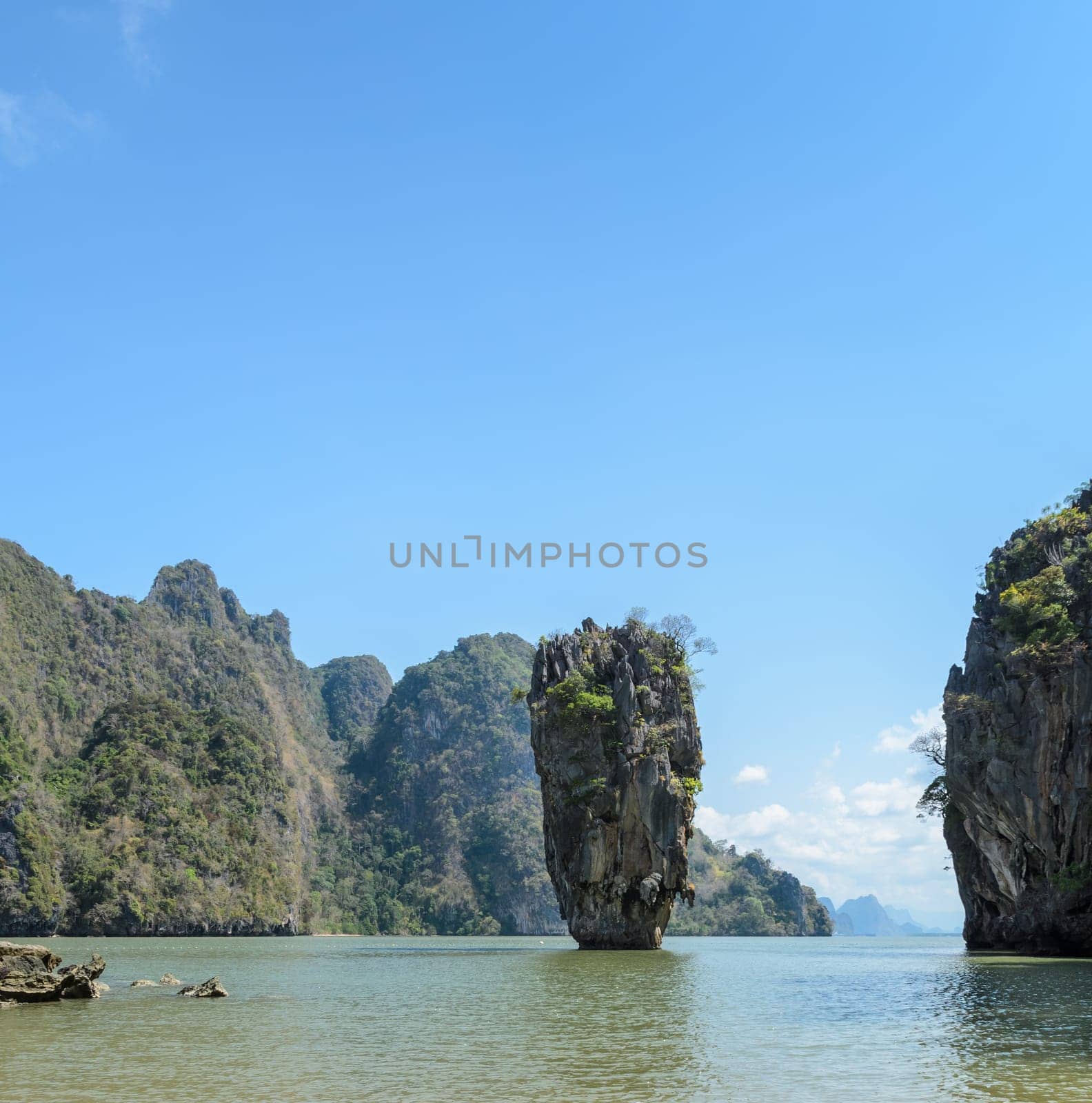 Beautiful landscape of James Bond Island or Koh Tapu in Phang Nga Bay, Thailand