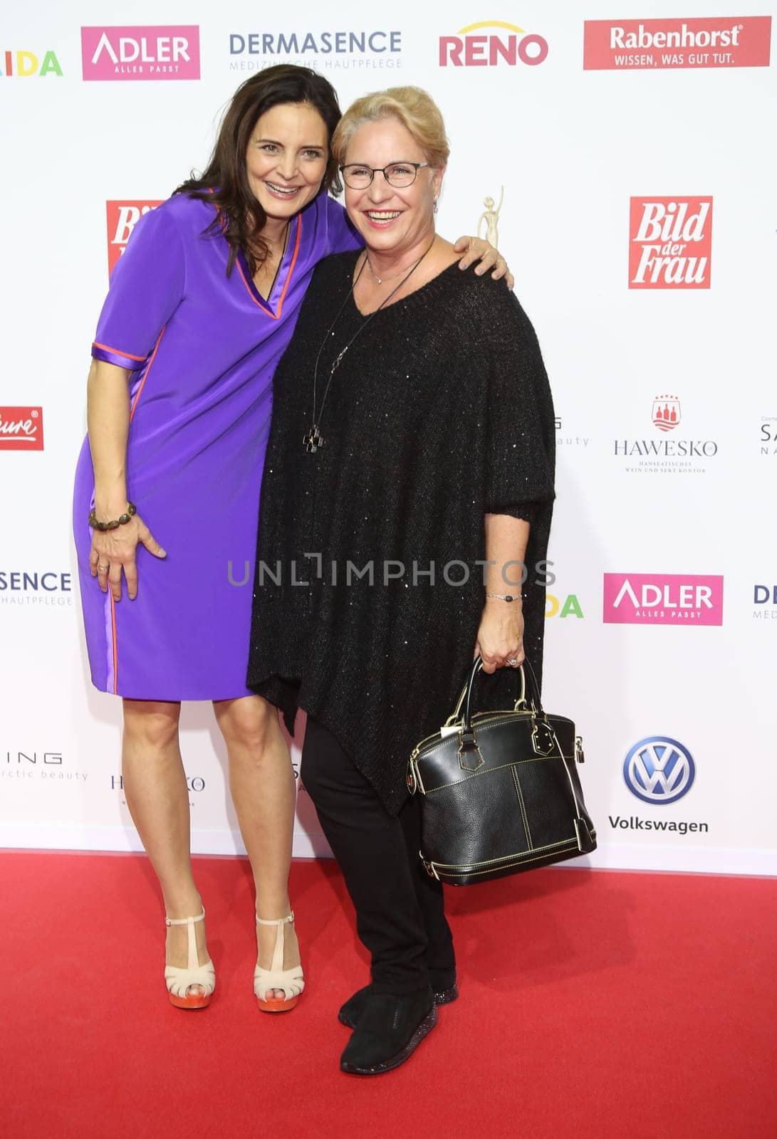 Elisabeth Lanz and Katerina Jacob ,. Goldene Bild der Frau 2017 Award ceremony at the AIDA Prima in Hamburg ,21.10.2016..