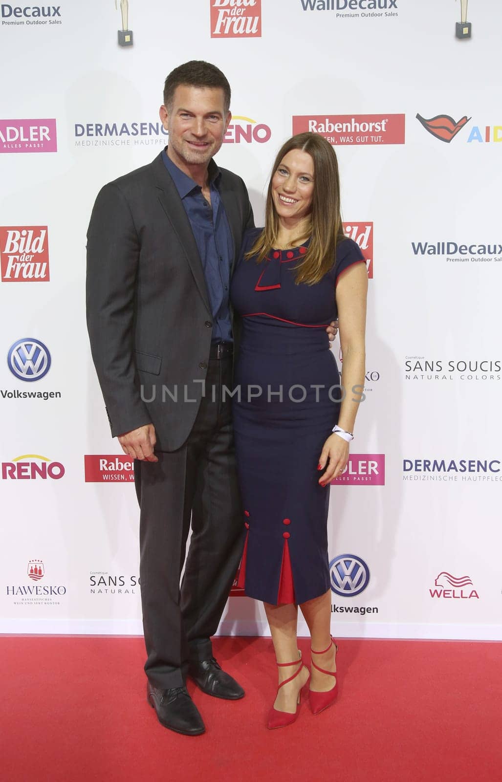 Simon Boer with Anne Boer ,. Goldene Bild der Frau 2017 Award ceremony at the AIDA Prima in Hamburg ,21.10.2016..