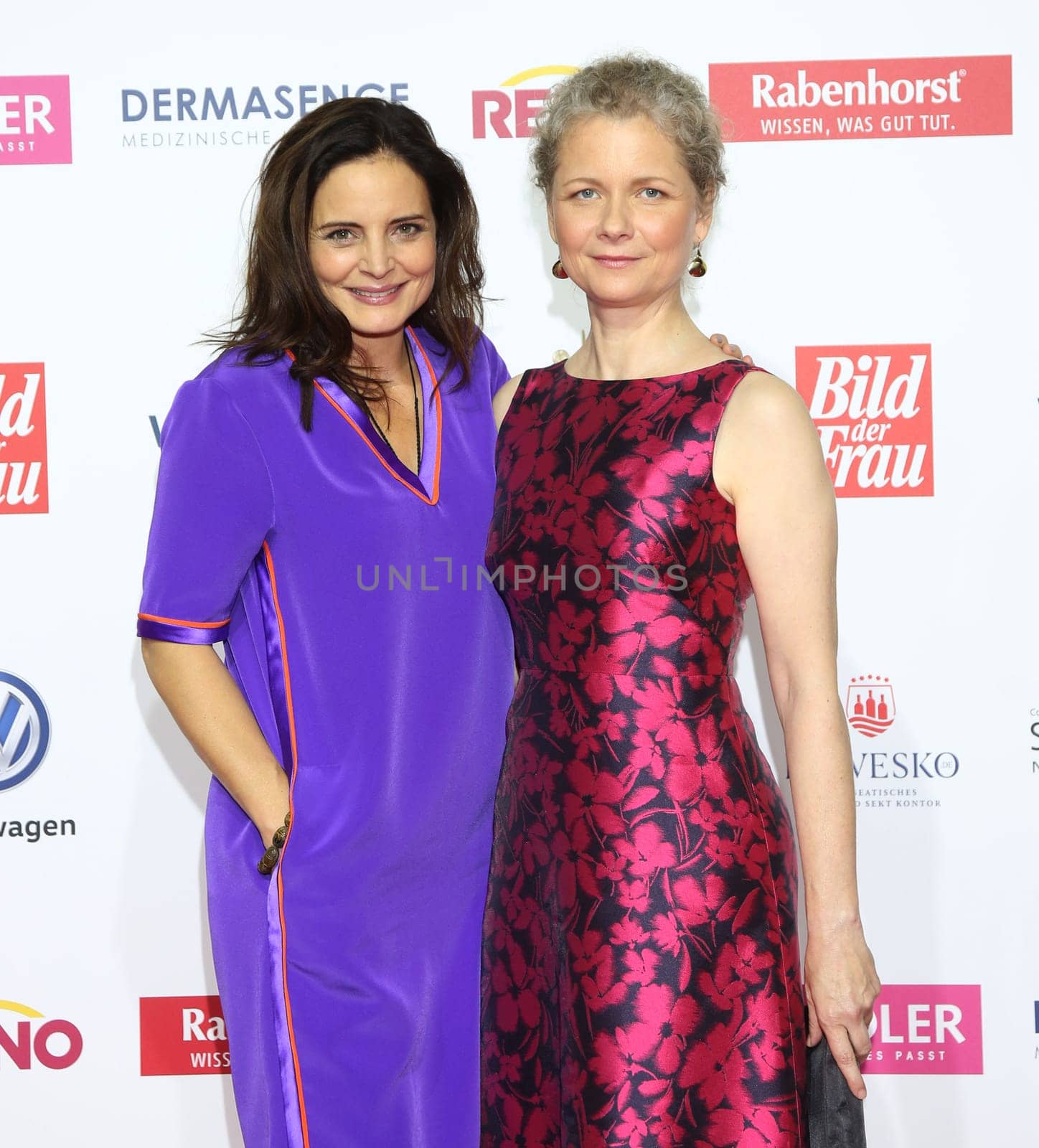 Elisabeth Lanz and award winner Julia Cissewski ,. Goldene Bild der Frau 2017 Award ceremony at the AIDA Prima in Hamburg ,21.10.2016..