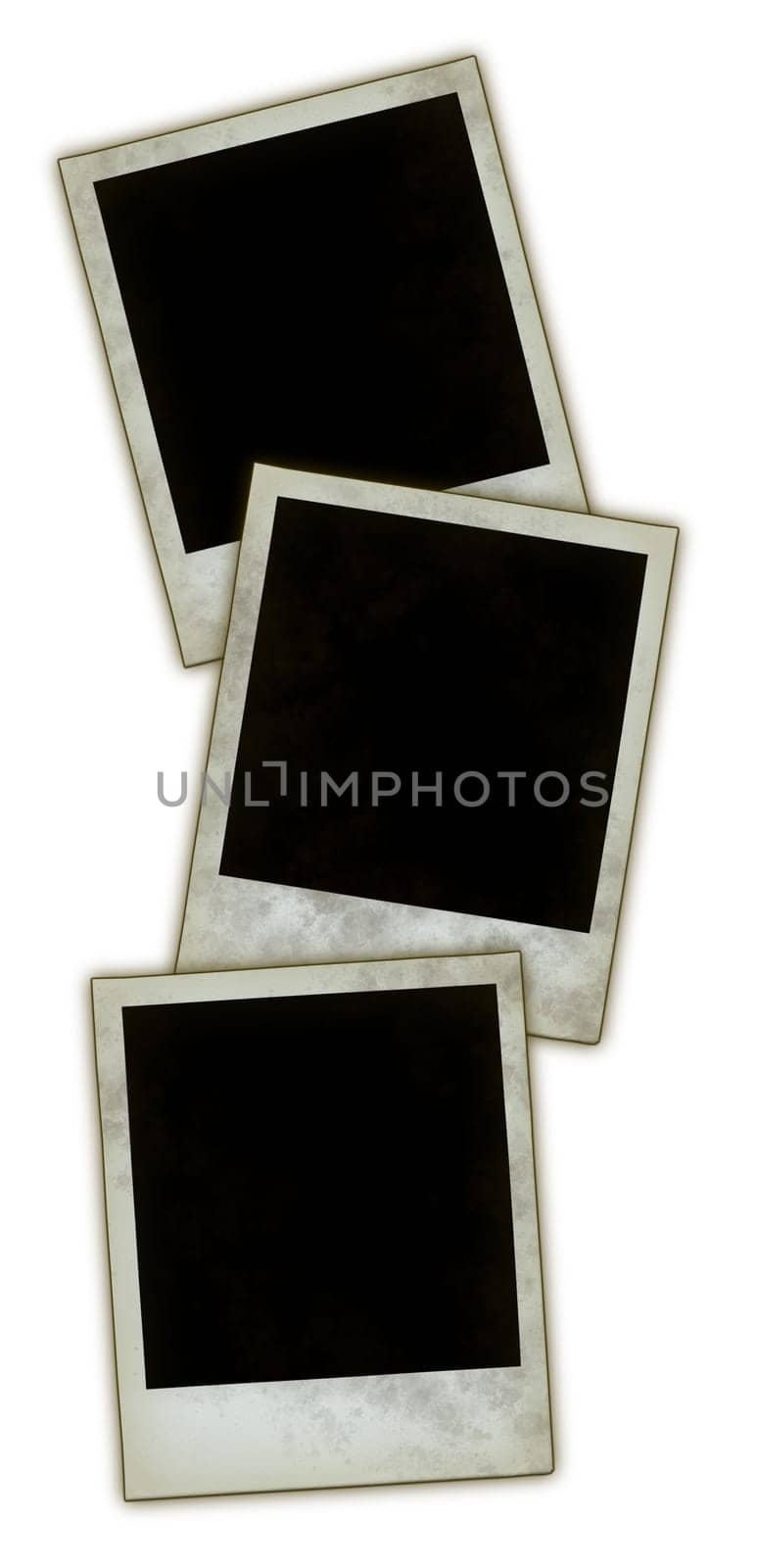 instant picture frame on white background