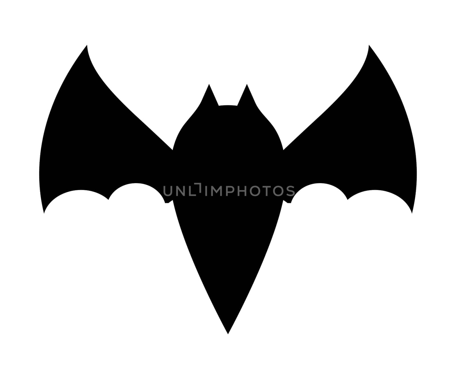 halloween bat silhouette vector  design isolated on white background