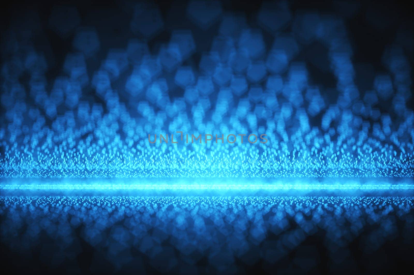3D illustration of dots representing the concept of cloud computing.