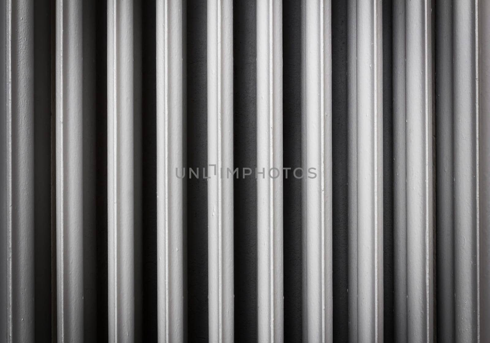 Background of an old cast iron radiator