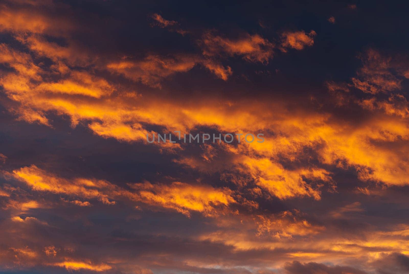 Evening cloudy sky