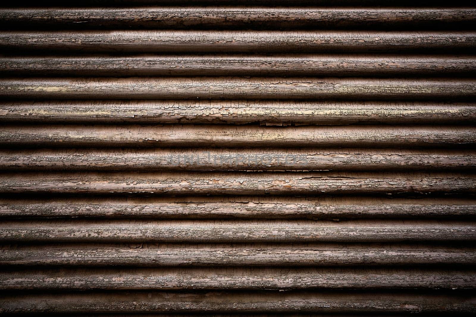 old wooden roller shutter with peeling paint in an abandoned house in the old town of Quedlinburg