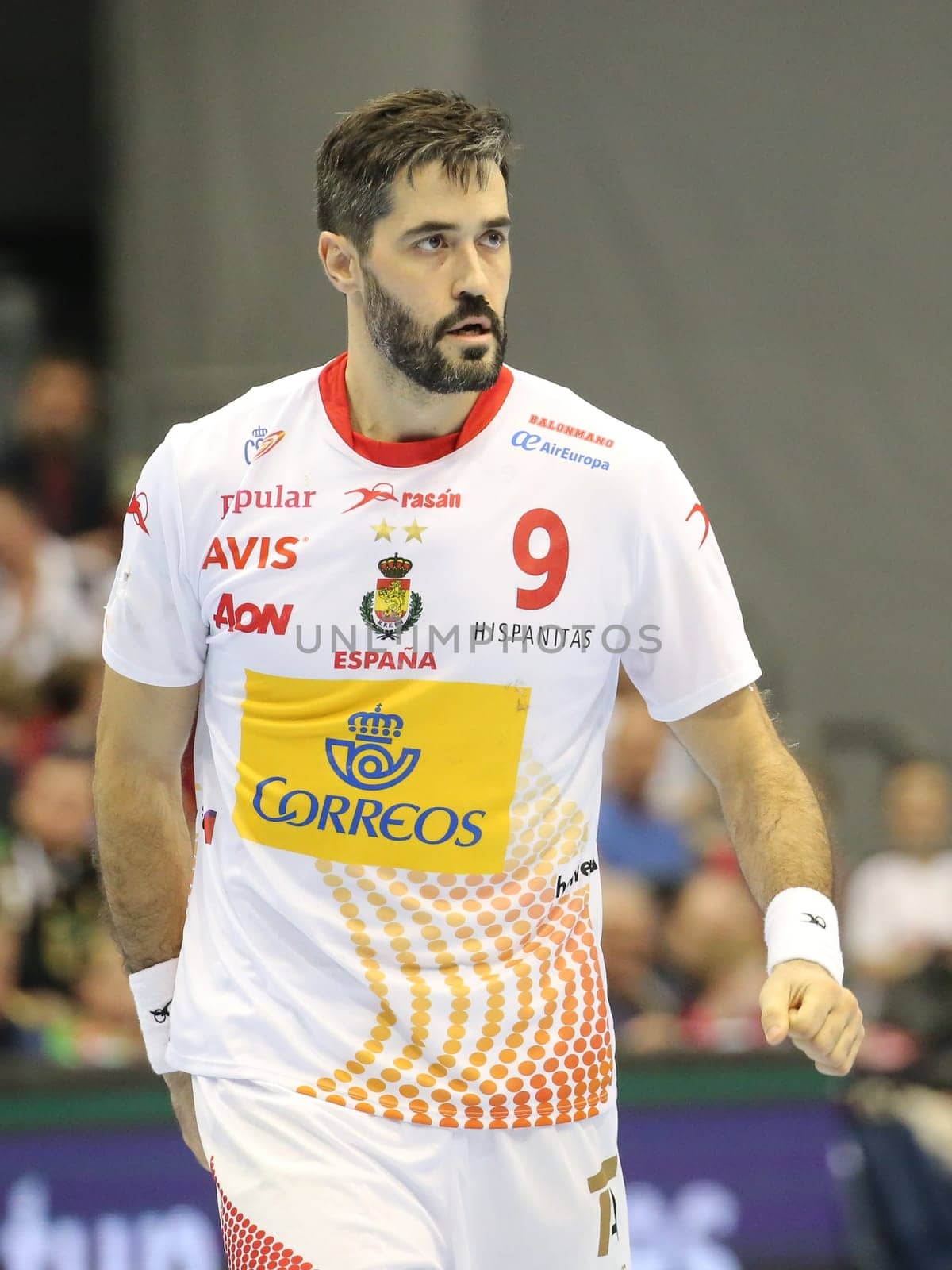 Raul Enterrios Rodriguez ( Spain,FC Barcelona Lassa ) at the men's international match Germany against Spain on 28.10.2017 in Magdeburg
