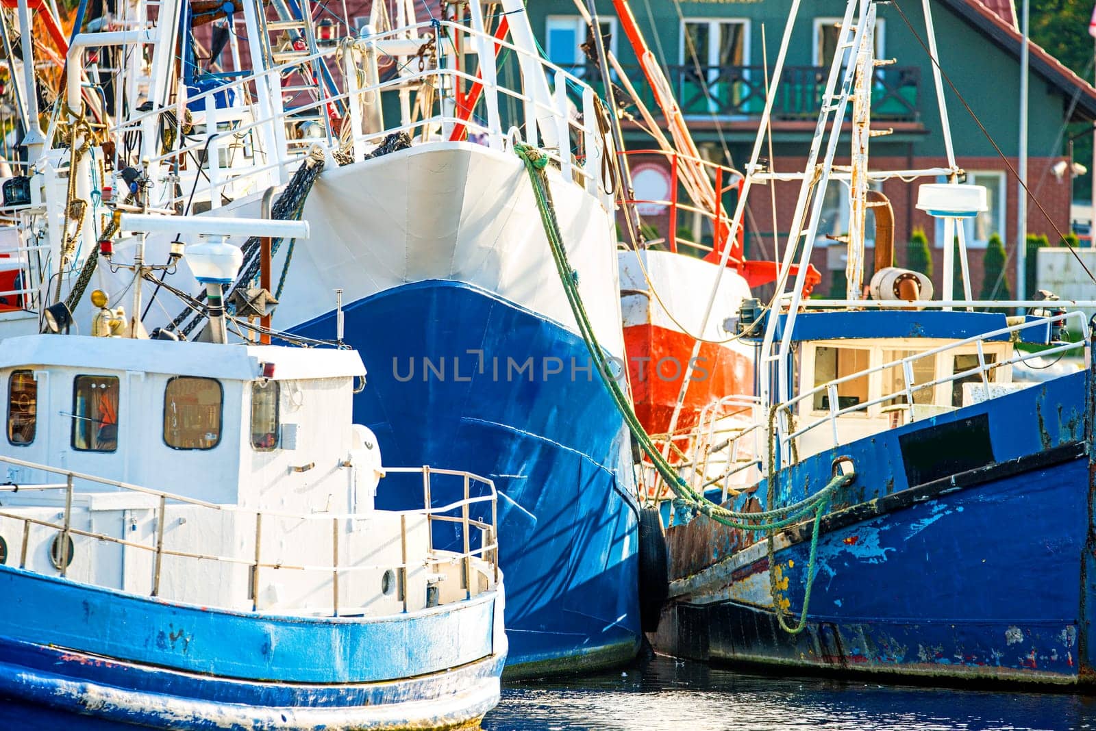 Fishing boat in the port of Stolpmünde,Poland