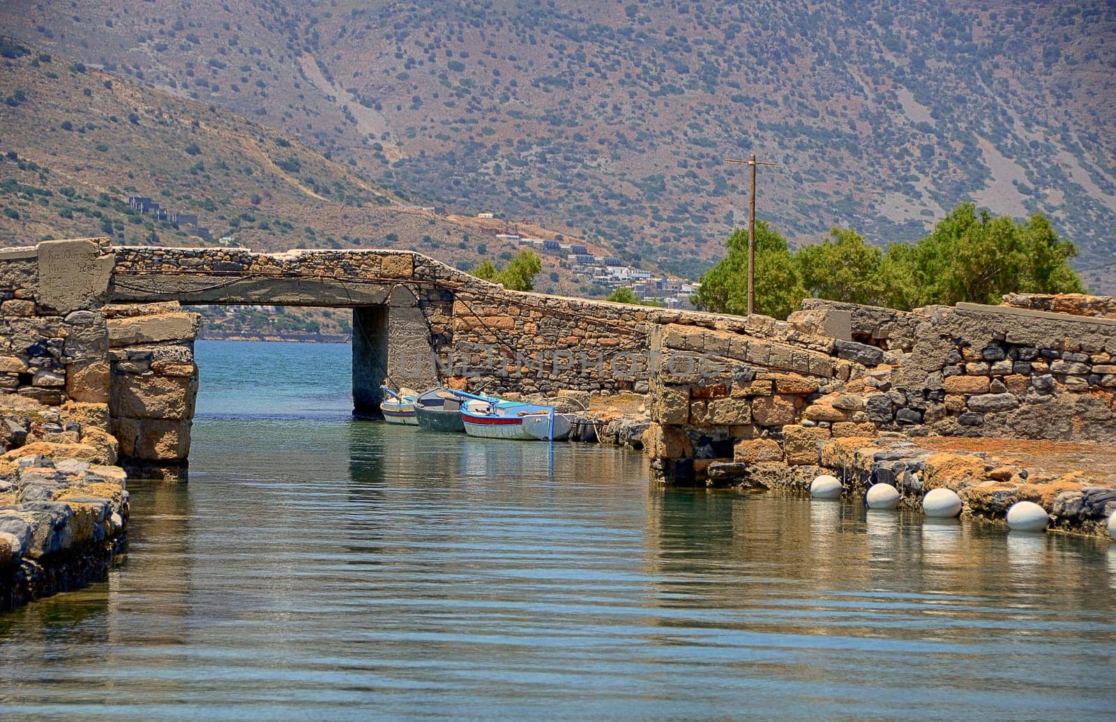 historic bridge Elounda,Crete