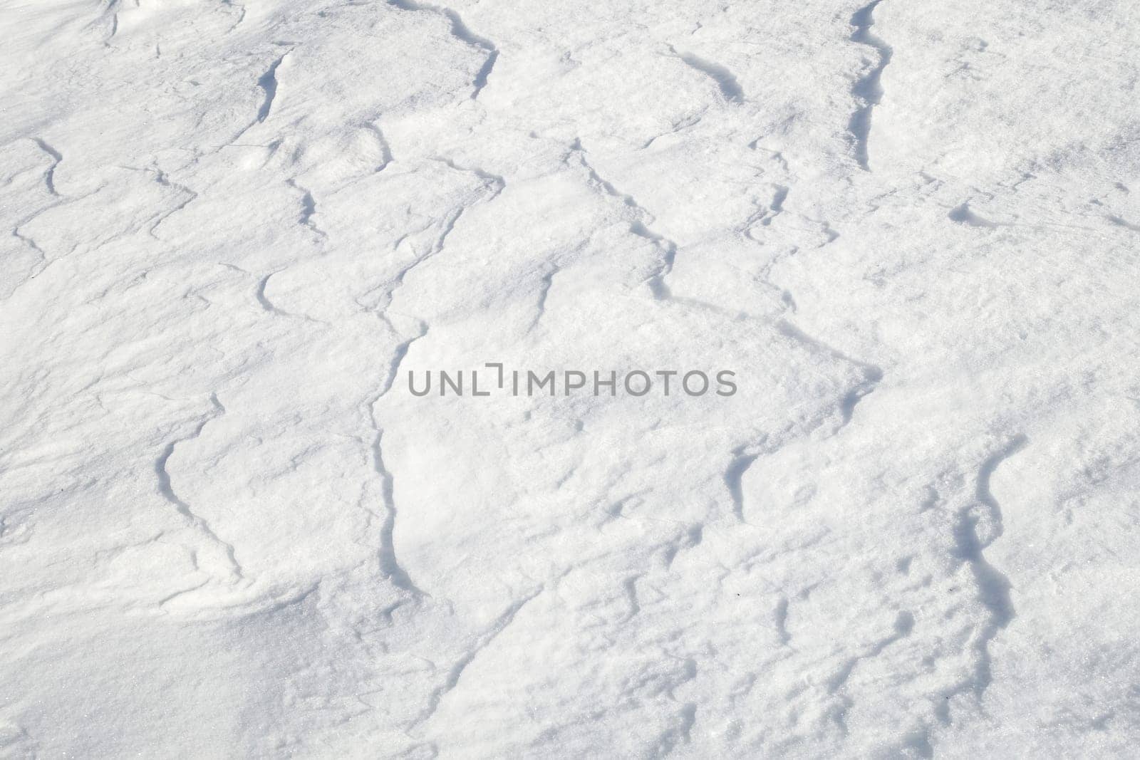 Snow drifts in winter