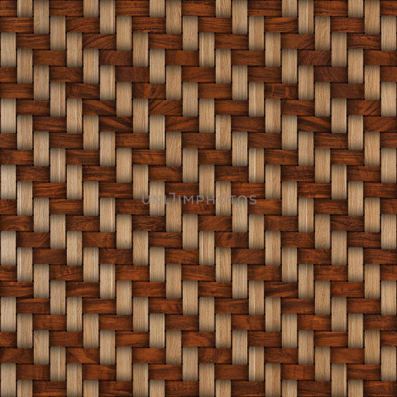 Wooden weave texture background. Abstract decorative wooden textured basket weaving background. Seamless pattern