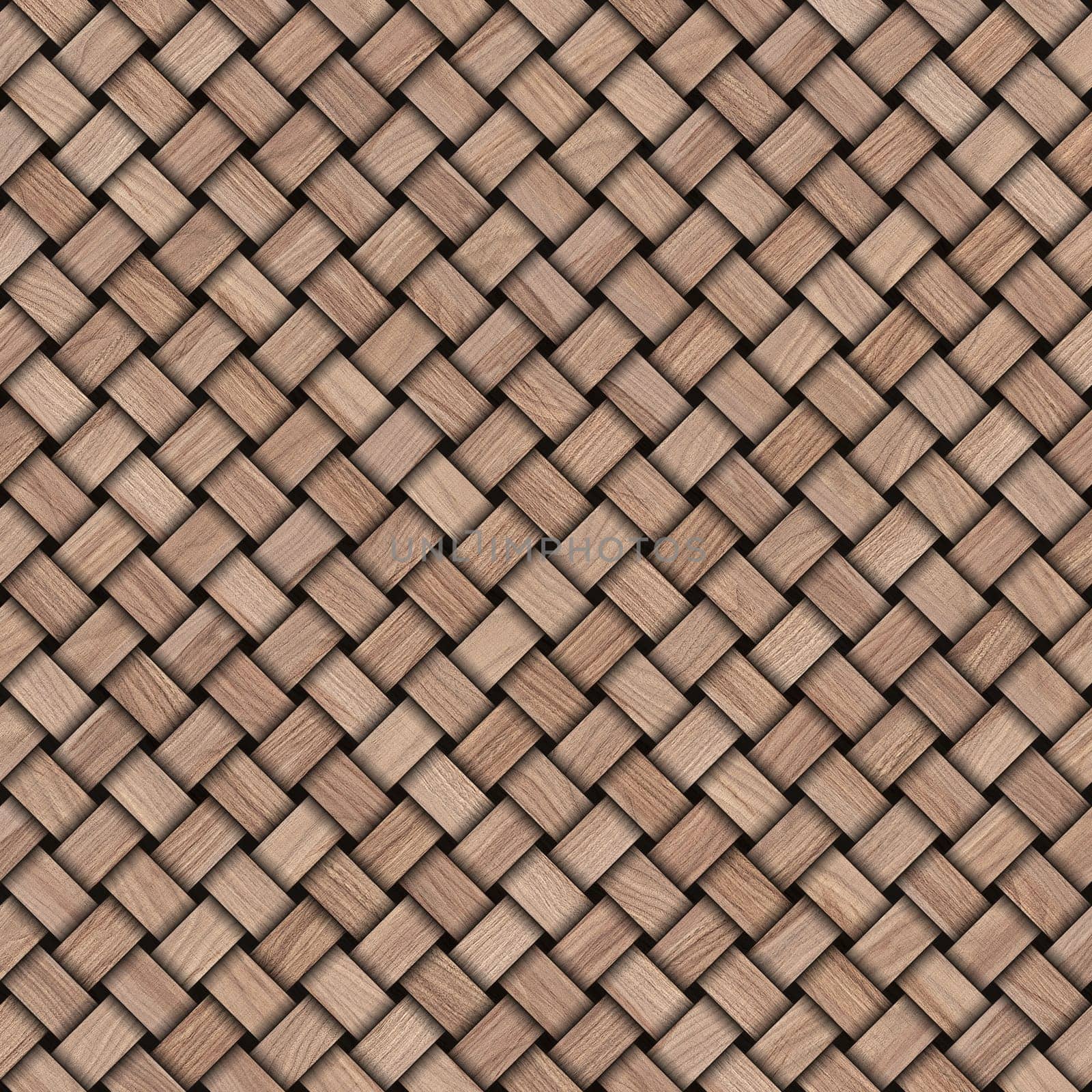 Wooden weave texture background. Abstract decorative wooden textured basket weaving background. Seamless pattern