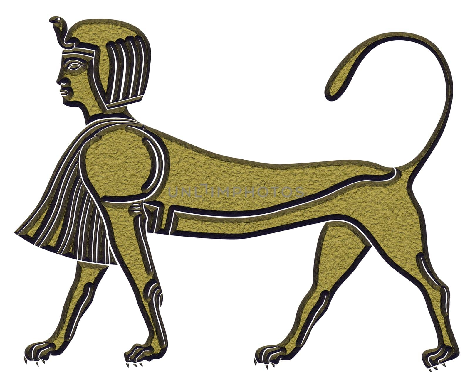 Image of the Sphinx - mythical creature of ancient Egypt