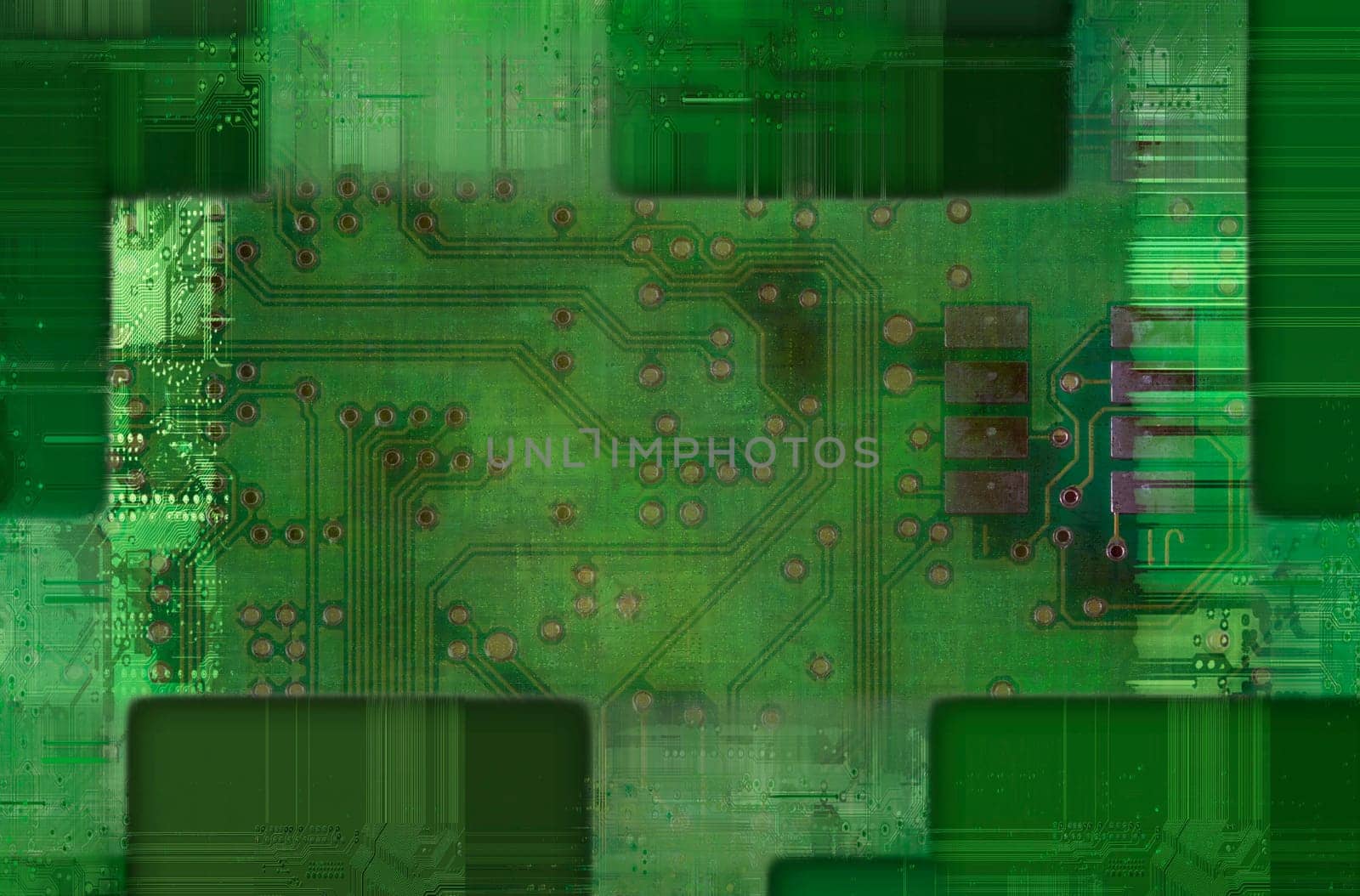 Detail of the printed circuit - motherboard