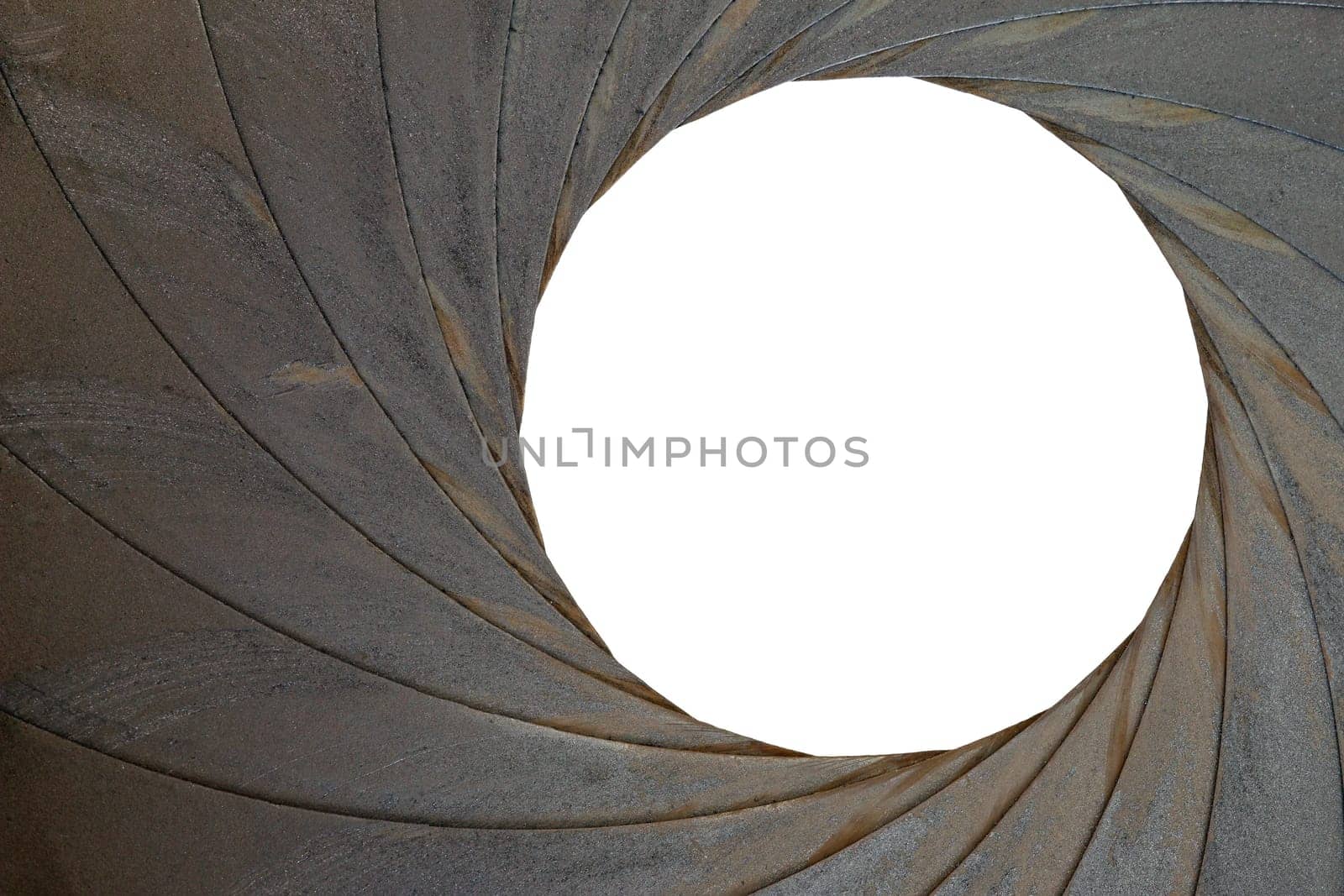 Technical detail of the old aperture - light curtain - exposure diaphragm